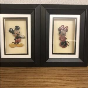 Mickey and Minnie Original Handmade Enameled 3D Layered Sculpture/Artwork